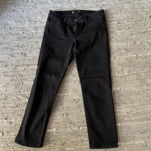 Kut from the Kloth. Black jeans. Size 10 petite